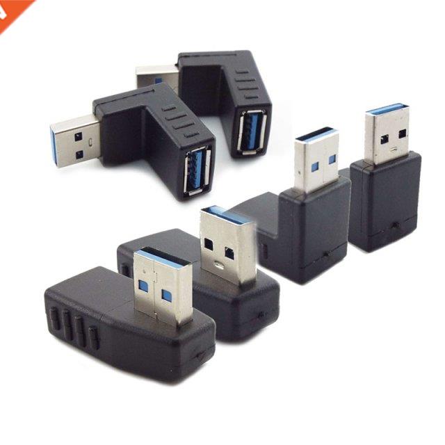90 Degree Left/Right/Up/Down Angle USB 3.0 Type A Male to Fe