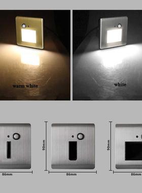 Wall Lamps Motion Sensor Embedded Stair Light Nursery Night