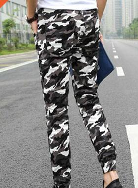 штаны Men pants Sporty Camouflage Color Pockets Waist D