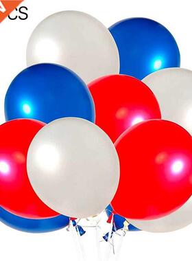 60 Pack Red White and lue alloons 12 Inch Latex Party all