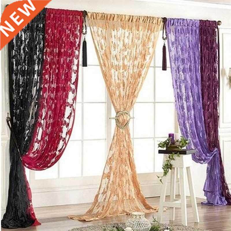 1PC window curtain set living room Window Butterfly Pattern