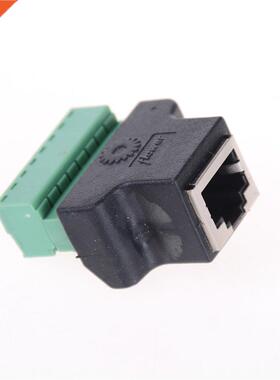 Ethernet RJ45 Male Plug To AV Screw Terminal 8 Pin Block CCT