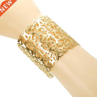 Fashion Hollow Wide Cuff Bracelet and Bangle Women's Open Me
