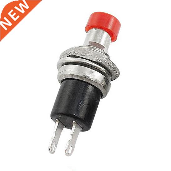 5 Pcs Momentary 1 NO Red Cap Button Switch AC 125V 3A 250V 1