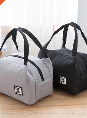 Insulated Canvas Box Tote Bag Thermal Cooler Food Lunch Bag