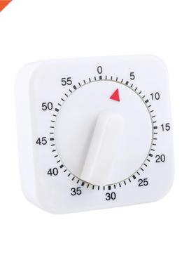 White Square 60 Minutes Cooking Timer Reminder Counting Alar