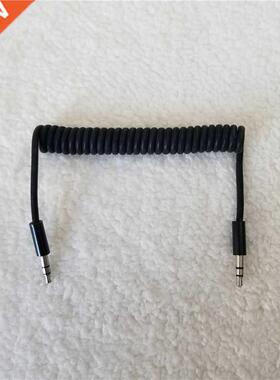 DC 3.5mm Male to Male Adapter Spring Cable Data Extension Wi