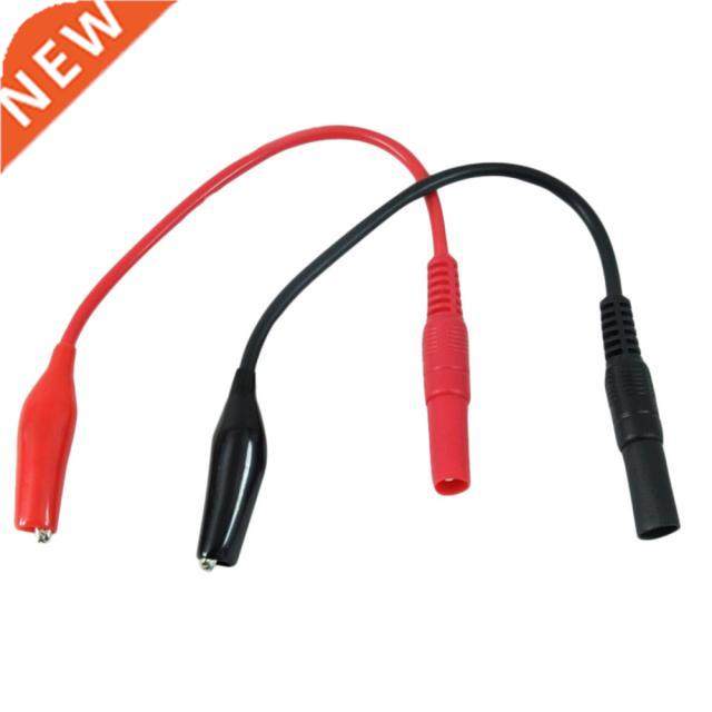 2Pcs Alligator Clips Electrical  Test Leads Alligator Dou