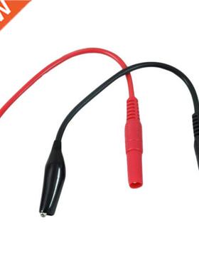 2Pcs Alligator Clips Electrical  Test Leads Alligator Dou