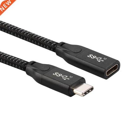 30cm/60cm Type C Extension Cable USB 3.1 Gen2 Braided Male