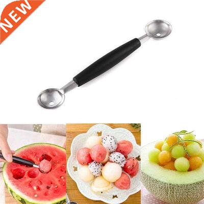 2PCS Double Ended Headed Ice Cream Ball Spoon Fruit Digger F