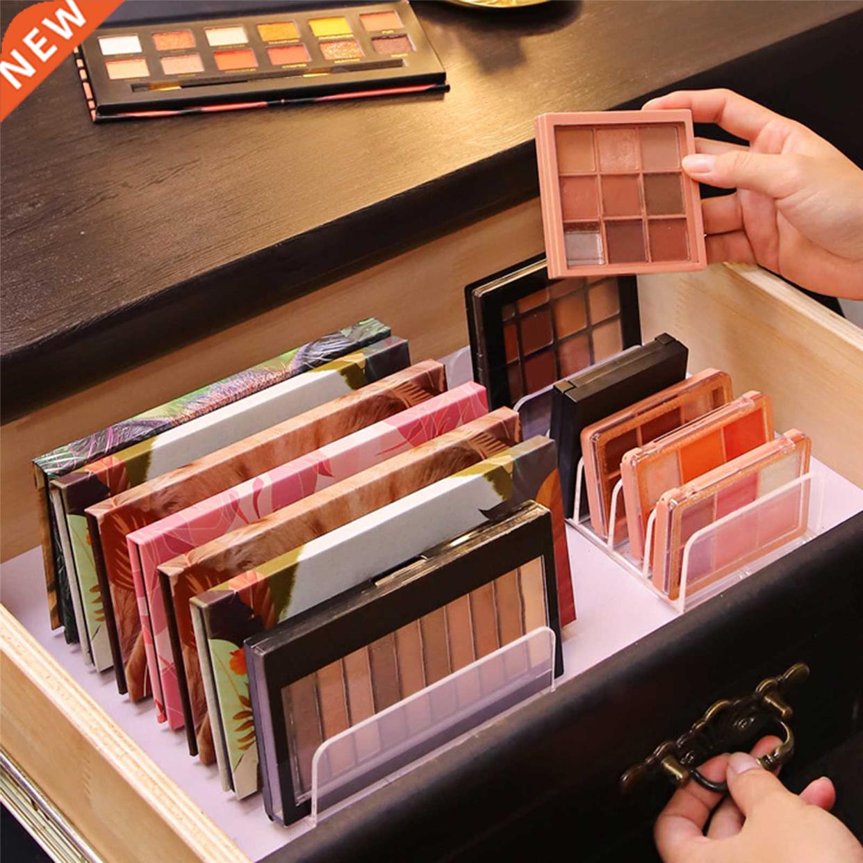 1Pc Eyeshadow Palette Organizer Clear Acrylic Makeup Storage