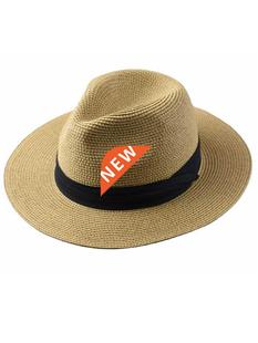 Hat Hats Wide Brim Beach Panama Lady Man Large Straw Size