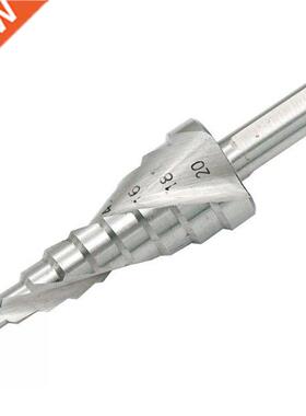 3pcs HSS Step Drill Bit 4-12/4-20/4-32mm Spiral Groove Wood
