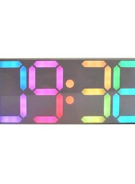 Large Ranbow Color Dgtal Tube DS3231 Clock  Kt Wth C