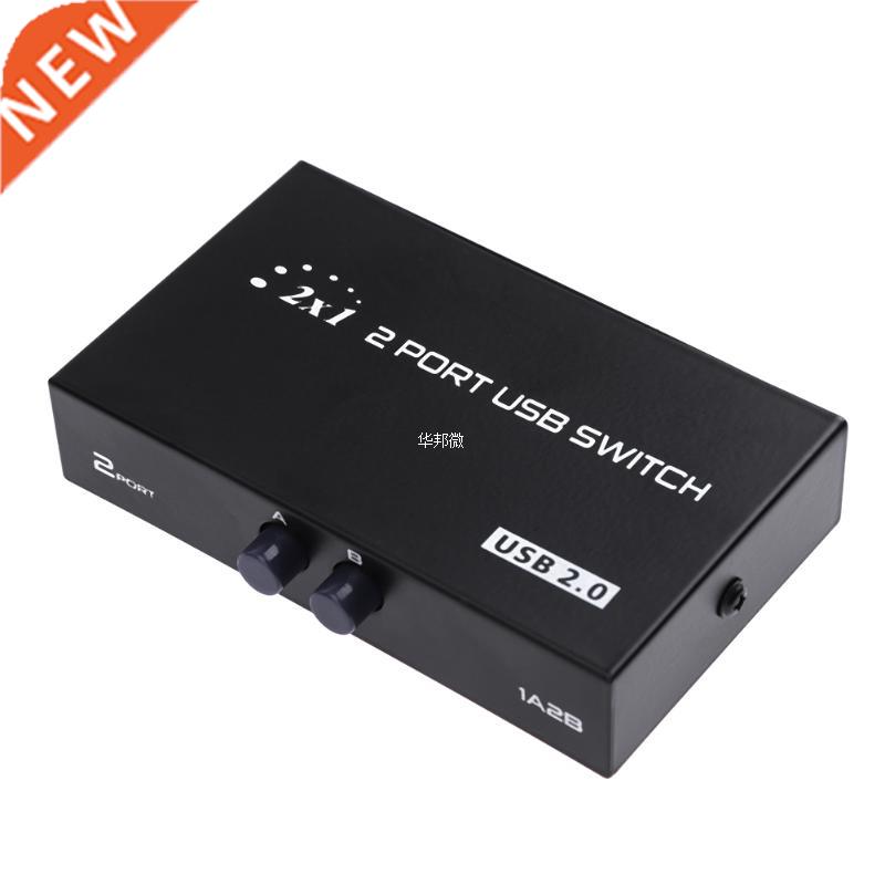 2 Ports Manual USB 2.0 Sharing Device Switch Box 适用于 2 Co