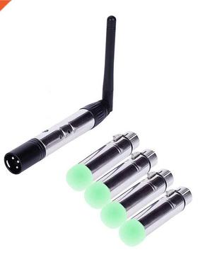 5 pcs DMX512 DMX Dfi DJ 2.4G 1 Transmitter and 4 Tricolor LE