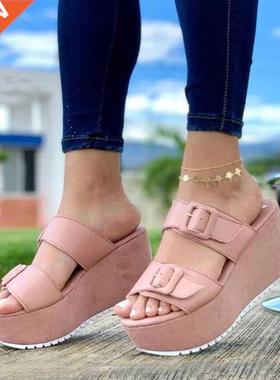 Summer Women Shoes High Heel Wedge Platform Sandals Ladies O