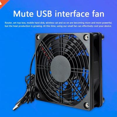 5V USB Computer Case Chassis Cooling Fan Wireless Router Set