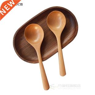 Soup Spoon Colher Solid Porridge 1pc Wood Wooden