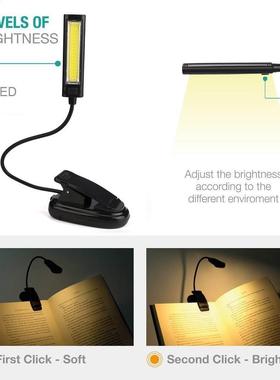 Bed Readng Desk-Lamp Book-Lght Flexble LED Study-Room for