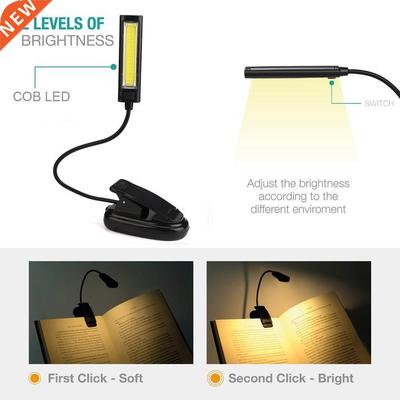 Bed Readng Desk-Lamp Book-Lght Flexble LED Study-Room for