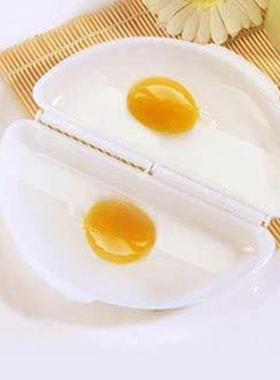 Microwave Omelette Egg Maker Tray Egg Cooker Poacher Mold Lo