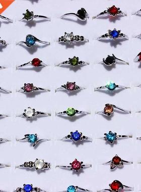 Wholesale Lots Job 20Pcs Color Crystal Rhinestone Silver Pla