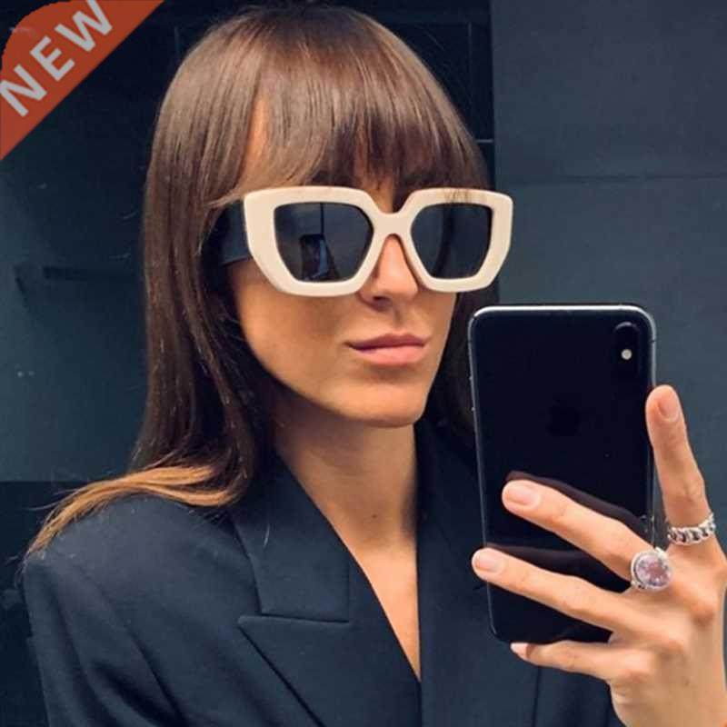 2022 Vintage Fashion Square Sunglasses Women Men Famous Luxu