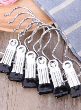 12pcs Portable Laundry Hook Hanging Clothes Pins Stainless S
