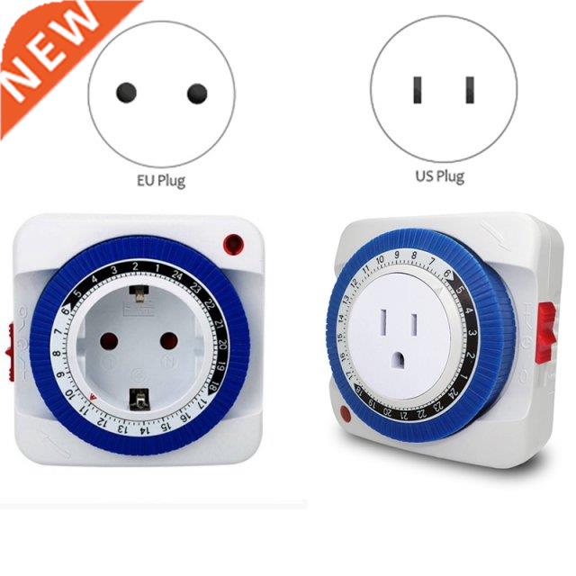 Timer Switch Socket Automatically Turn On Off Electrical 24