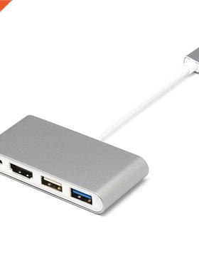 Tpye-C to Micro USB .0 2.0 HDMI Thunderbolt Splitter Adapte