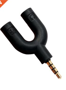 D3 Headset Adapter Kit U Shape 3.5mm Y Splitter for Audio He