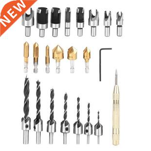 23Pcs Claw-Type Chamfer Drill Bit Hex Set 适用于 Woodworking