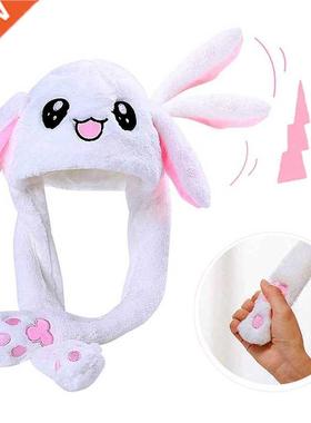 Cartoon Rabbit Women's Hat Beanie Winter Plush Movin