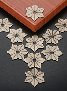 10Pcs Flower Corner Cabochon Ancent Flatback Metal Embells