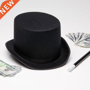 New Fashion Black Top Hat Magician Caps For Magician Costume