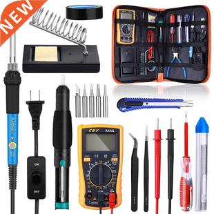 60W 110V 220V Electric Soldering Iron Kit Adjustable Tempera