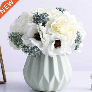 NEW Nordic peony bouquet anemone wedding bridal bouquet silk
