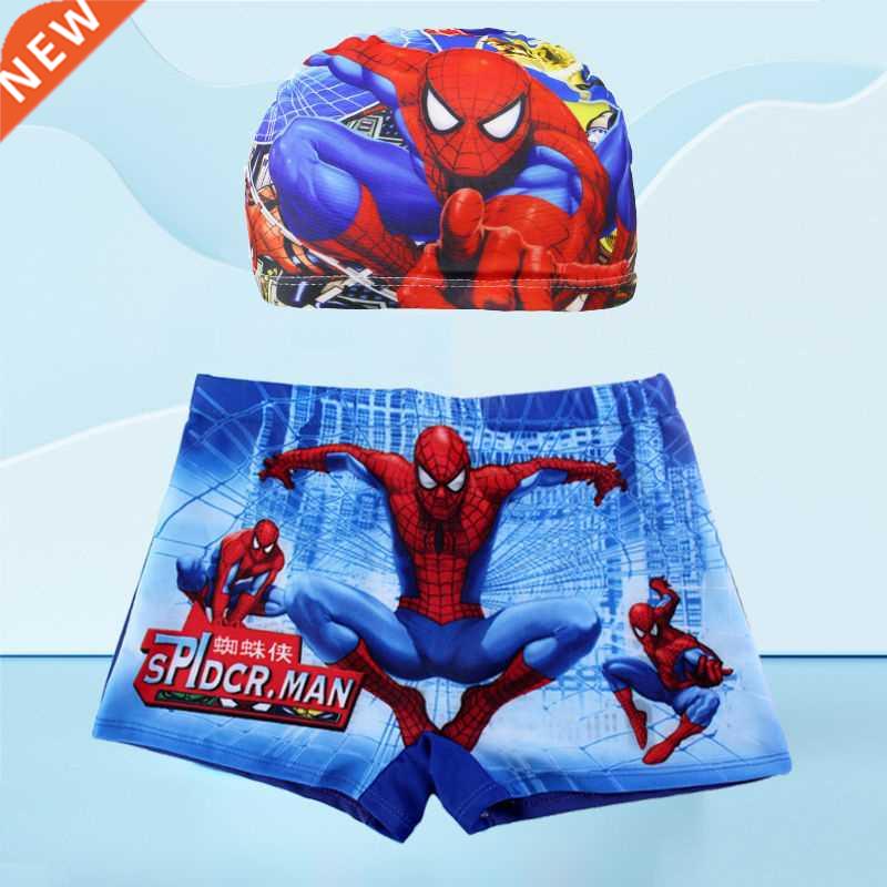 Marvel SpiderMan Children Swimming Trunks Cartoon Swimming C