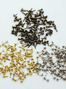 100pcs 4.5mm Mxed 3 Colors ron Round Metal Mn Brads For