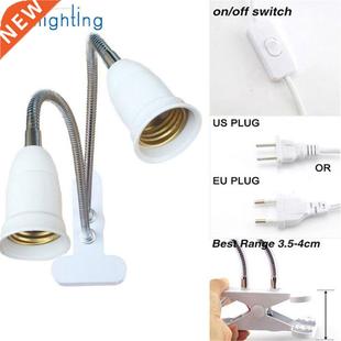 E27 360 Desk Lamp Flexible Plug Degrees Base Holder