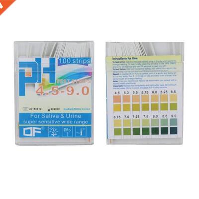 100 strips PH4.5-9.0 Alkaline pH Test paper Strips Indicator