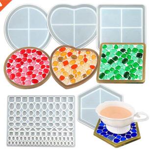 Coaster Molds for Resin Casting,Coaster Molds and Mosaic Res