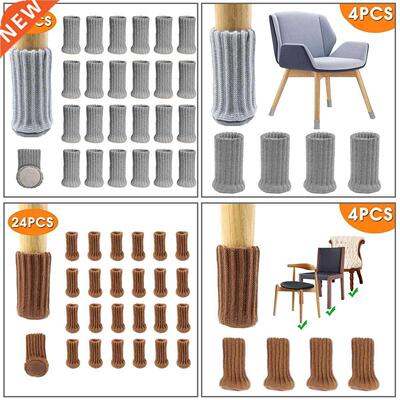 24/4PCS Table Foot socks Chair Leg Covers Floor Protectors N
