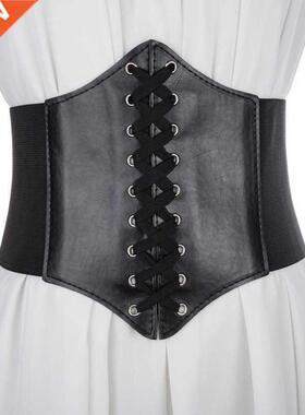 2021 Corset Wide Pu Leather Slimming Body Belts for Women El