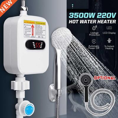 3500W 220V Mini Water Heater Hot Electric Tankless Househol