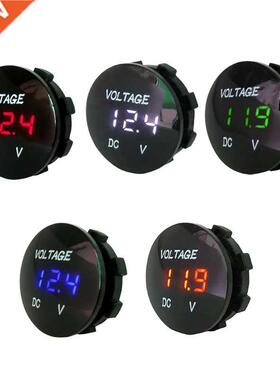 Car Motorcycle DC5V-48V LED Panel Digital Voltage Meter Disp