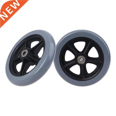 2Pcs 150mm (6) Wheelchair Wheel Accessories PP Rubber Offic