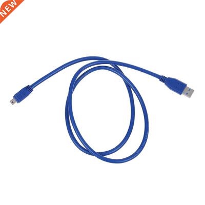 Blue Superspeed USB 3.0 Type A Male to Mini B 10 Pin Male Ad